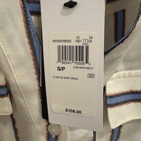 GUESS STRIPED SHIRT DRESS - Picture 7 of 9